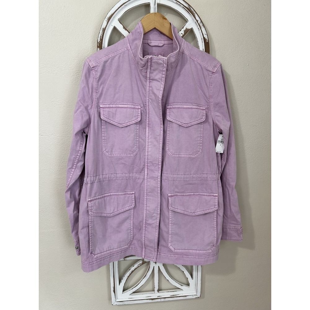 NWT Gap Core Utility Jacket MEDIUM womens Pockets Adjustable Waist Field Cargo